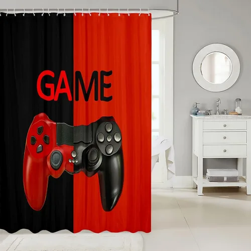 Vista 134 de Feelyou Cortina de ducha con diseño de gato para decoración de baño, bonita cortina de baño para puestos de bañeras, accesorios de baño divertidos