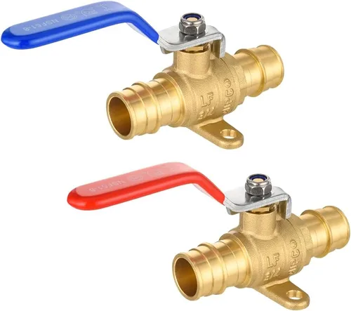 Vista 10 de EFIELD - Válvula de bola de latón Pex-A de expansión fría de 1/2 x 1/2 pulgada para agua caliente y fría o potable, ASTM F1960, certificado cUPC