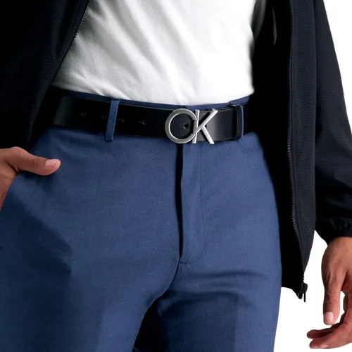 Vista 5 de Calvin Klein Mens Casual CK Monogram Cut Out Buckle Belt