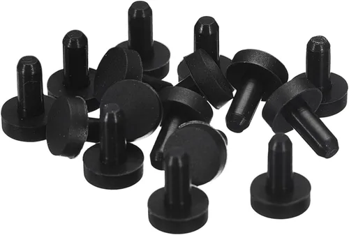 Vista 28 de uxcell 16 Piezas de Tapones de Goma Negros, 2.7mm para Agujeros de Enchufe de 2-2.5mm/0.08-0.1