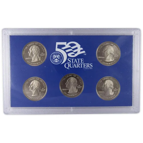Vista 5 de Juego de prueba de monedas de 2008 Clad Proof Set, embalaje original del gobierno de EE. UU., certificado OGP COA