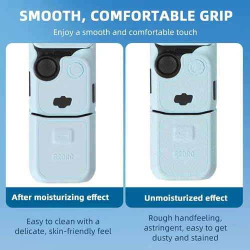 Vista 6 de BRDRC Funda de silicona Pocket 3, estuche protector lente protector antiarañazos compatible con DJI OSMO Pocket 3 Combo para creadores Accesorios