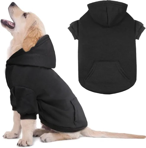 Vista 10 de Suéteres para Perros Pequeños Suéter para Mascotas Sólido Suave Forro Polar Cepillado Sudadera con Capucha para Perro Ropa Sudadera con Capucha