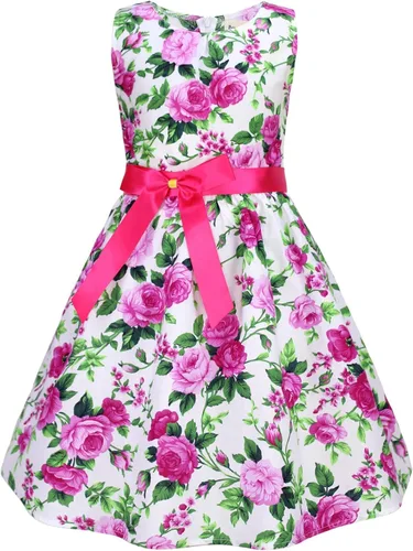 Vista 68 de Vestido de verano para niña, de algodón, con diseño floral