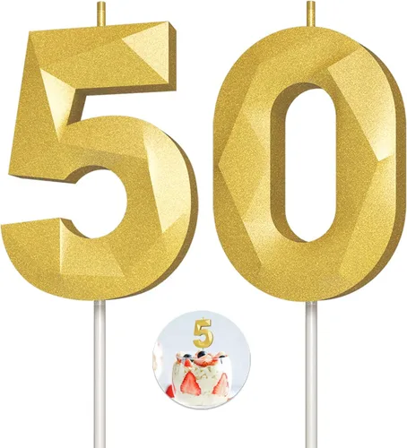 Vista 172 de Velas de cumpleaños con números (0 velas negras), forma de diamante 3D, decoración de pastel de feliz cumpleaños para niños y hombres, cumpleaños