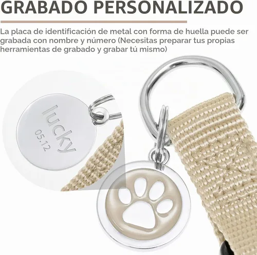 Vista 5 de PUPTECK arnés para perros sin jalar, suave, ajustable, básico, de nailon, chaleco para cachorro, para caminar al aire libre con etiqueta