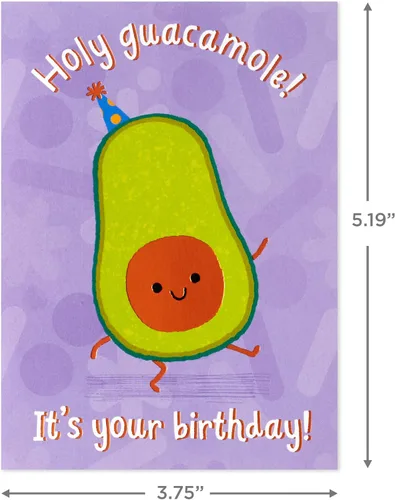 Vista 3 de Hallmark - Juego de tarjetas de cumpleaños divertidas (24 tarjetas en blanco con sobres) Chistes de comida, perro, pájaro, nutrias
