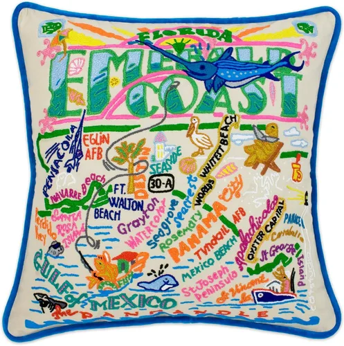 Vista 26 de Catstudio Portland (Oregon) - Almohada decorativa bordada