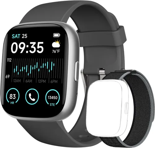Vista 8 de TOOBUR Reloj inteligente para mujeres y hombres, Alexa integrado, responder/hacer llamadas, reloj de seguimiento de actividad física de 1.83