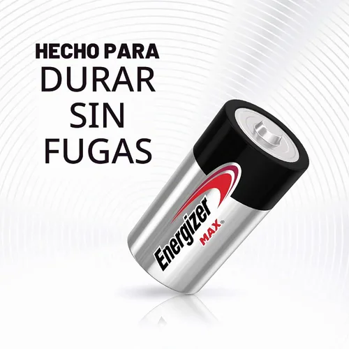Vista 4 de Energizer Baterías MAX C (paquete de 2), pilas alcalinas C