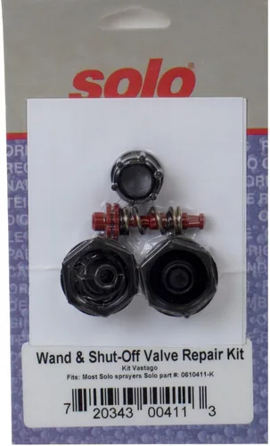 Vista 2 de Solo 0610411-K Kit de reparación de varita rociadora/apagado - Piezas de repuesto originales OEM - Detén fugas y restaura la presión en mochila