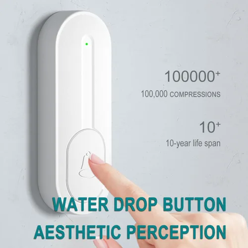 Vista 7 de Timbre inalámbrico con 5 receptores, 2 botones, timbre impermeable IP55, timbre remoto de 1000 pies/984.3 ft, 55 campanas de 5 volumen, LED