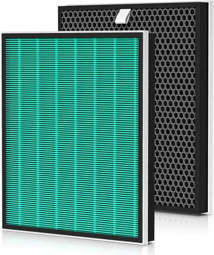 Vista 9 de 2 juegos de filtros de repuesto para Coway Airmega 150(W) 150(K) purificador de aire, 2 filtros HEPA y 8 filtros de carbono activo, AP-1019C-FP
