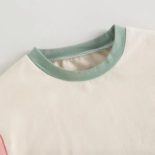 Vista 261 de Traje de San Valentín para bebé, niña, niño, traje de San Valentín, sudadera de manga larga con estampado de corazón
