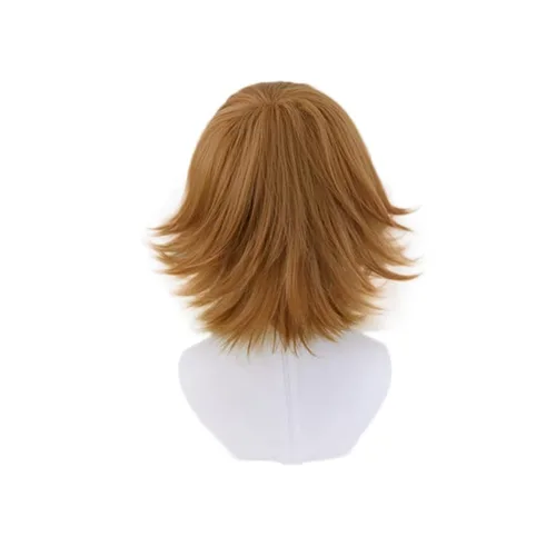 Vista 4 de Peluca de cosplay anime Danganronpa Chihiro Fujisaki peluca corta Cosplay traje Dangan Ronpa resistente al calor pelo sintético hombres mujeres