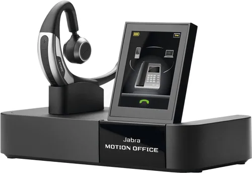Vista 4 de Jabra Motion Office MS - Auriculares Bluetooth certificados para Skype Empresarial con base de pantalla táctil para teléfono de escritorio