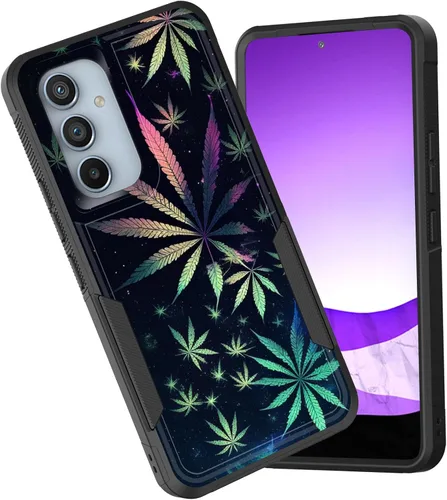 Vista 43 de Funda para Galaxy A15 5G, doble capa híbrida resistente a prueba de golpes, policarbonato duro, silicona suave, TPU, funda protectora para Samsung