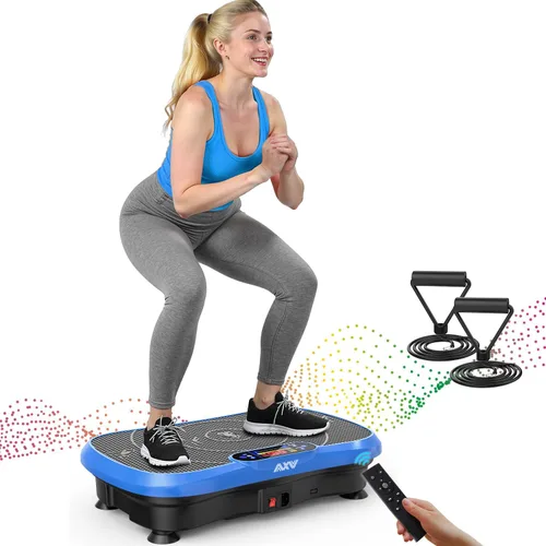 Vista 28 de AXV Vibration Plate Exercise Machine Fitness Platform Body Vibrating Board ARK.ROSA