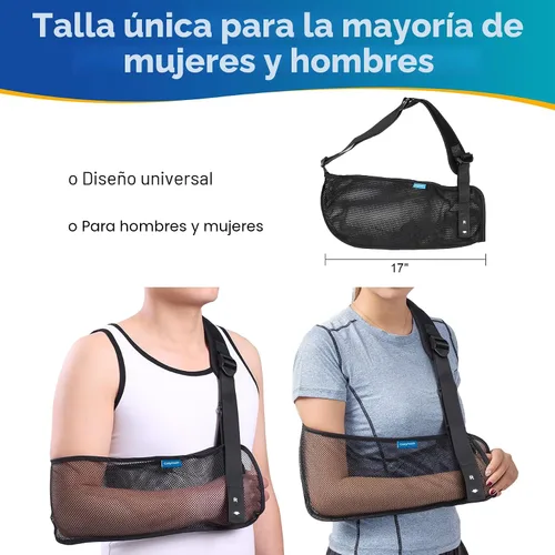 Vista 7 de Cabestrillo de Malla para Brazo y Hombro Cozyhealth - Inmovilizador Médico para el Hombro para Lesiones de Hombro, Rotura de Manguito Rotador, Brazo