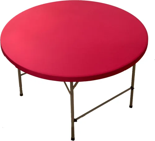 Vista 17 de Mantel redondo de elastano ajustable de 48 pulgadas, mantel plegable elástico de picnic, mantel elástico para mesa de patio, manteles lavables
