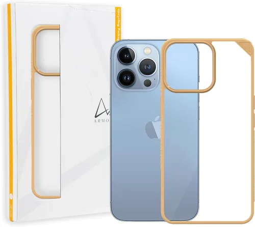 Vista 13 de Armor Funda Signature para iPhone 13 Pro Max (transparente con cinta gris)