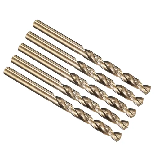 Vista 182 de PATIKIL Broca Jobber de 0.039 in, vástago recto M35 cobalto 5% acero de alta velocidad 135° acabado dorado para metal duro de acero inoxidable - 2