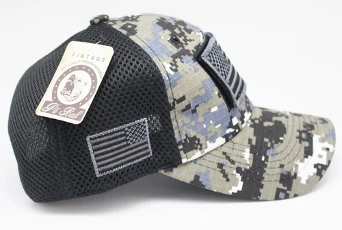 Vista 4 de Pit Bull US Patch ajustable Plain Trucker gorra de béisbol sombreros (multicolores)
