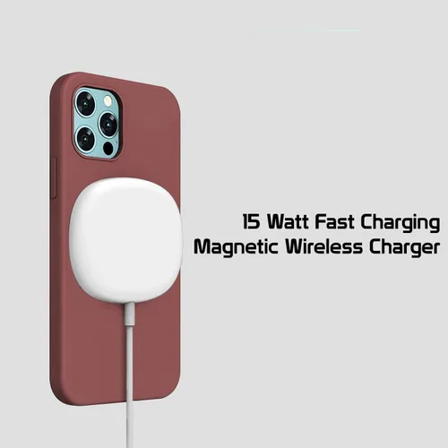 Vista 5 de Cargador inalámbrico para iPhone, almohadilla de carga inalámbrica magnética, cargador rápido compatible con iPhone 15 Pro Max Plus, 14 Pro Max Plus