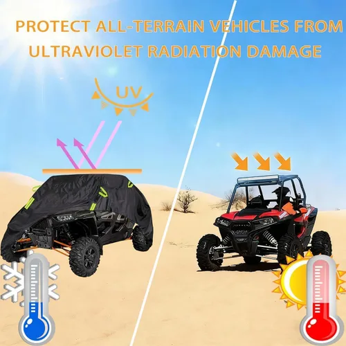 Vista 5 de UTV Cover for CFmoto UFORCE 600 2 SEAT, Water Resistant Outdoor Storage All-Season Dust Protection, Weather Resistant Vehicle Cover for Garage or