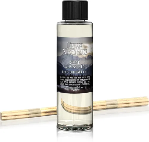 Vista 94 de Urban Naturals Recambio de aceite difusor de varillas ámbar y lavanda, lavanda relajante, ámbar cálido, aroma calmante para habitación, 4 onzas +