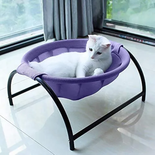 Vista 11 de JUNSPOW Cubierta de red de repuesto dedicada para cama de gato, transpirable, suave y duradera (negro)