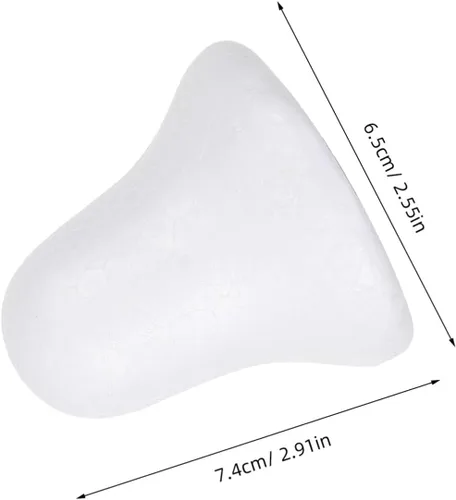 Vista 2 de 20 cascabeles de espuma, campanas de Navidad, suministros de manualidades, kits de modelado de bolas de espuma blanca, adornos colgantes para árbol