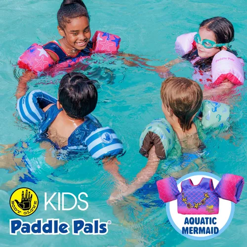 Vista 6 de Body Glove Paddle Pals - Chaleco salvavidas para niños aprobado por la Guardia Costera para aprender a nadar PFD