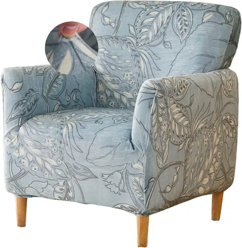 Vista 10 de FUANGUI Funda para Sillón de Banquete con Brazos Fundas para Sillas Elásticas Funda para Sillón Club Funda Suave para Sillón Sofá Cubiertas