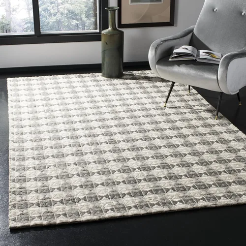 Vista 12 de SAFAVIEH Natura Collection - Alfombra de pasillo, 2 pies 3 pulgadas x 8 pies, gris y marfil, viscosa y lana hecha a mano, ideal para zonas de alto