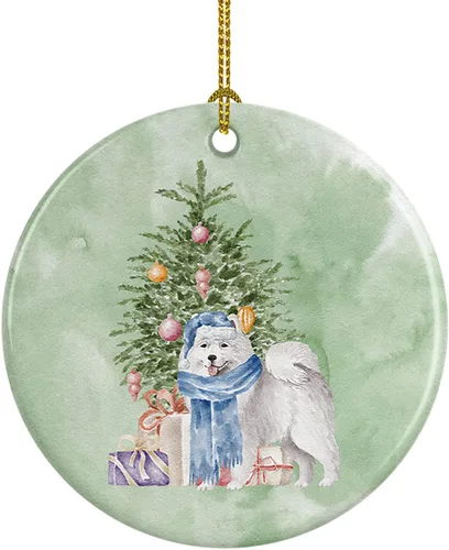Vista 19 de Caroline's Treasures Bulldog, Bulldog inglés #2 y árbol de cerámica adorno colgante para árbol de Navidad, decoración colgante para el hogar