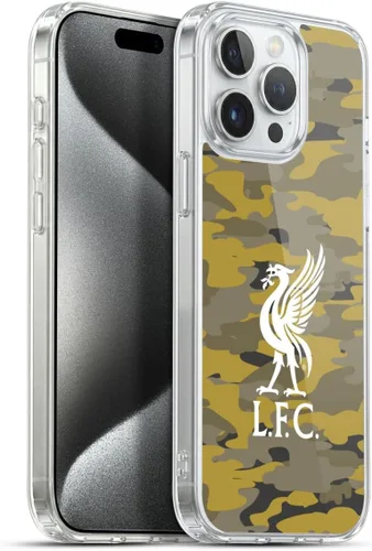 Vista 228 de Head Case Designs Funda de gel con licencia oficial del Liverpool Football Club Away Colourways Crest Camou [protección de grado militar] compatible