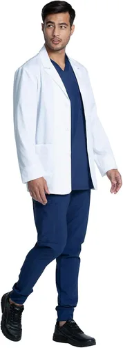 Vista 4 de Cherokee Abrigo de laboratorio para hombre de 30" Consulta CK401