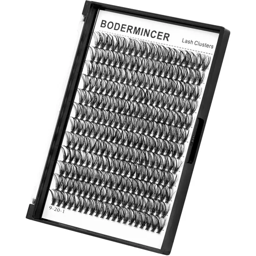 Vista 3 de Bodermincer 1 caja de gran capacidad, 240 paquetes de extensiones de pestañas de 8-10-12-0.551-0.630 in mixtas 20D/30D/40D/60D/80D/100D, pestañas