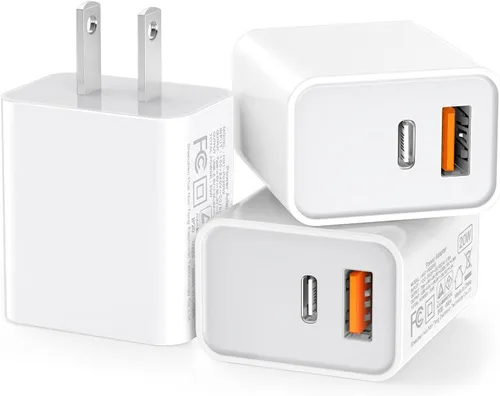 Vista 17 de Cargador de pared USB C, 100 W, 6 puertos PD rápido, bloque de carga USB C, 3USB C+3USB A, bloque de carga, adaptador de tira de alimentación tipo