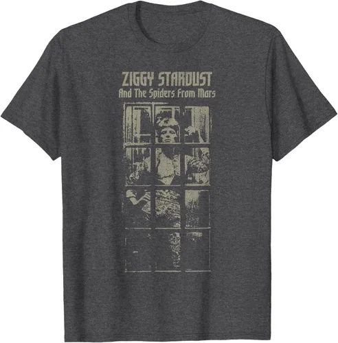 Vista 33 de David Bowie - Camiseta And The Spiders From Mars Faded, Negro