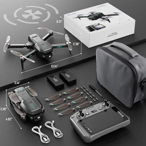 Vista 7 de Drone GPS con cámara 4K para adultos, FPV RC Quadcopter, tiempo de vuelo de 90 minutos, retorno automático, seguimiento GPS, vuelo circular
