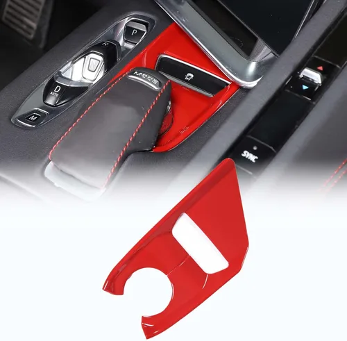 Vista 9 de CHEAYAR Cubierta de panel de palanca de cambios compatible con Chevrolet Corvette C8 2020-2023, interruptor antideslizante ESP de automóvil, sensor