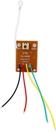Vista 4 de Tablero de control remoto bidireccional de 27 MHZ, transmisor y receptor RC de juguete para automóvil, modelo de robot, accesorios para proyectos