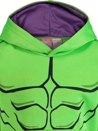 Vista 6 de Marvel Avengers Hulk Miles Morales Spider-Man Athletic Cosplay Sudadera con capucha para niños pequeños a niños grandes
