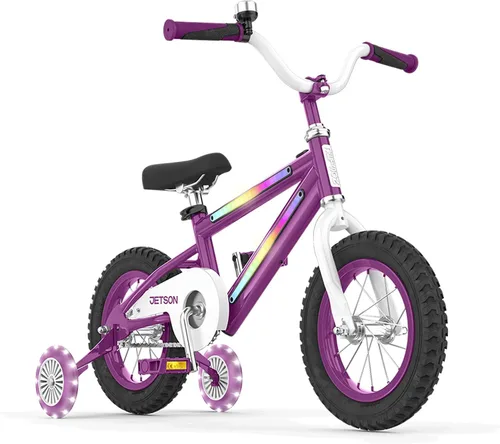 Vista 11 de Jetson Light Rider M - Bicicleta unisex con ruedas de 16 pulgadas para niños, incluye marco iluminado y ruedas de entrenamiento, 3 modos de luz