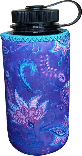 Vista 87 de Funda de neopreno para botella de agua Koverz, funda de neopreno, se ajusta a botellas de agua de 24-30 oz, lavable y reutilizable, tamaño grande