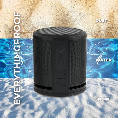 Vista 7 de Altec Lansing HydraMicro - Altavoz Bluetooth impermeable, ligero y portátil para viajes y uso al aire libre, negro