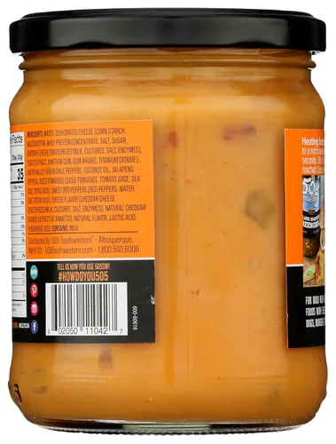 Vista 3 de 505 Southwestern Green Chile Queso Dip 15oz (paquete de 6 tarros)