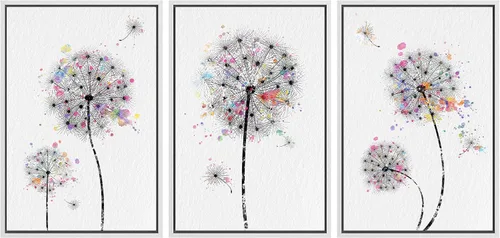 Vista 36 de SIGNWIN Lienzo enmarcado para pared, juego de arte dramático de cielo tormentoso, ilustraciones de paisaje nuboso Moody, arte moderno decorativo
